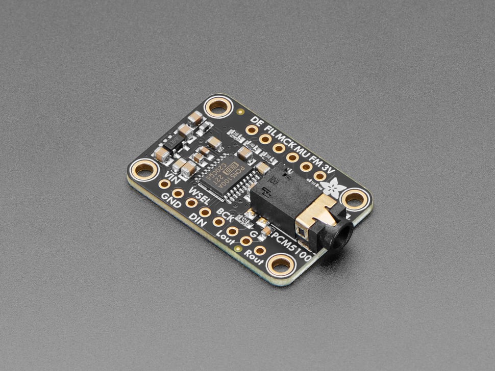 Adafruit PCM5100 I2S DAC with Line Level Output - 100dB SNR | Little ...