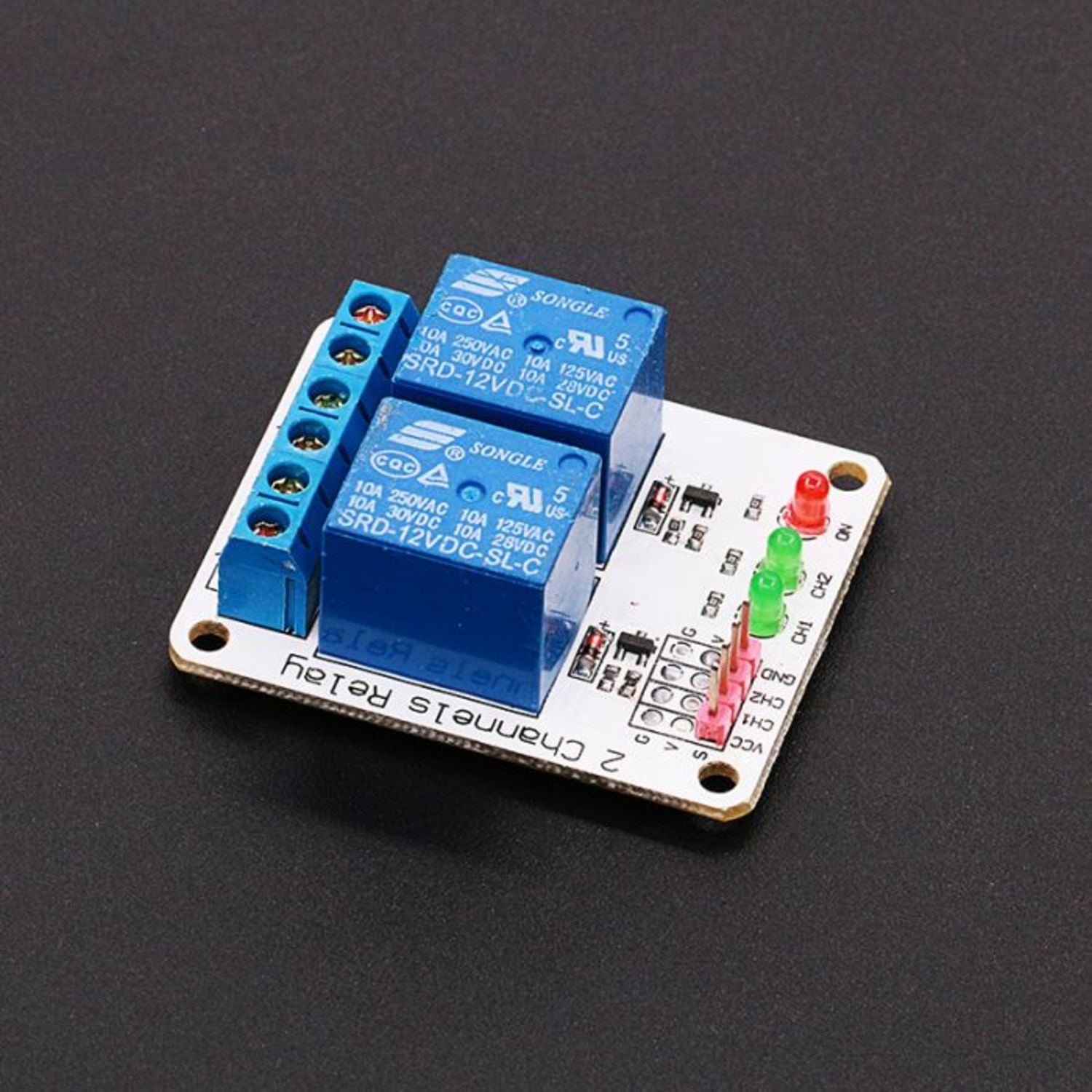 2 Channel 12V Relay Module | Little Bird Electronics