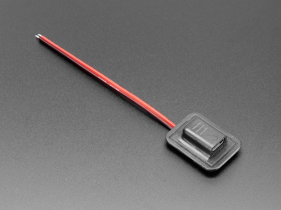 Sewable USB Type C Power Jack Connector | Little Bird Electronics