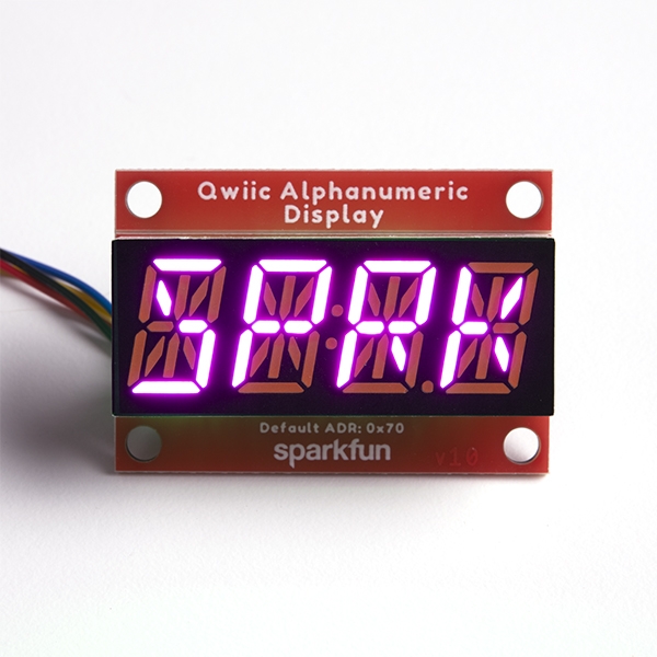Qwiic Alphanumeric Display - Pink | Little Bird Electronics