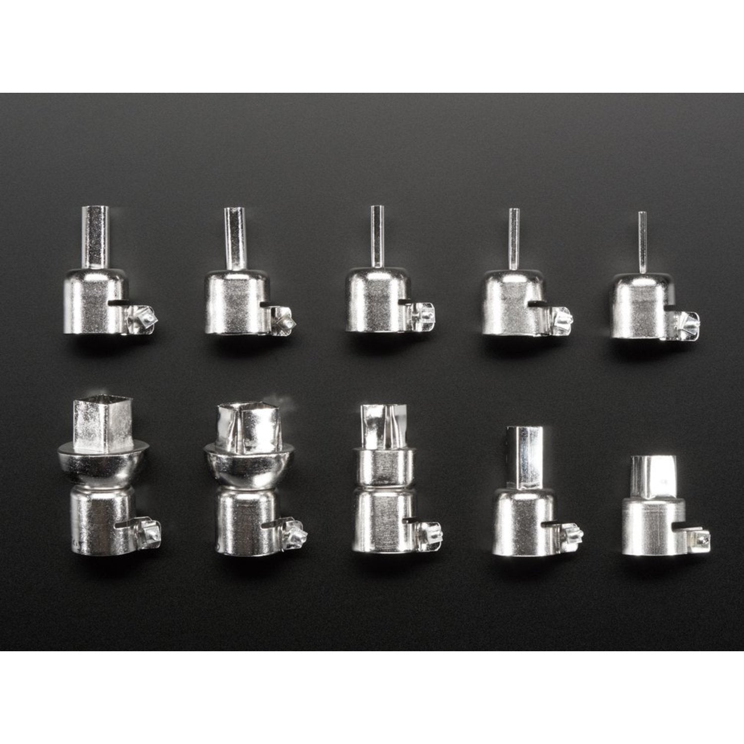 10-piece Hot Air Rework Soldering Nozzle Kit | Little Bird Electronics
