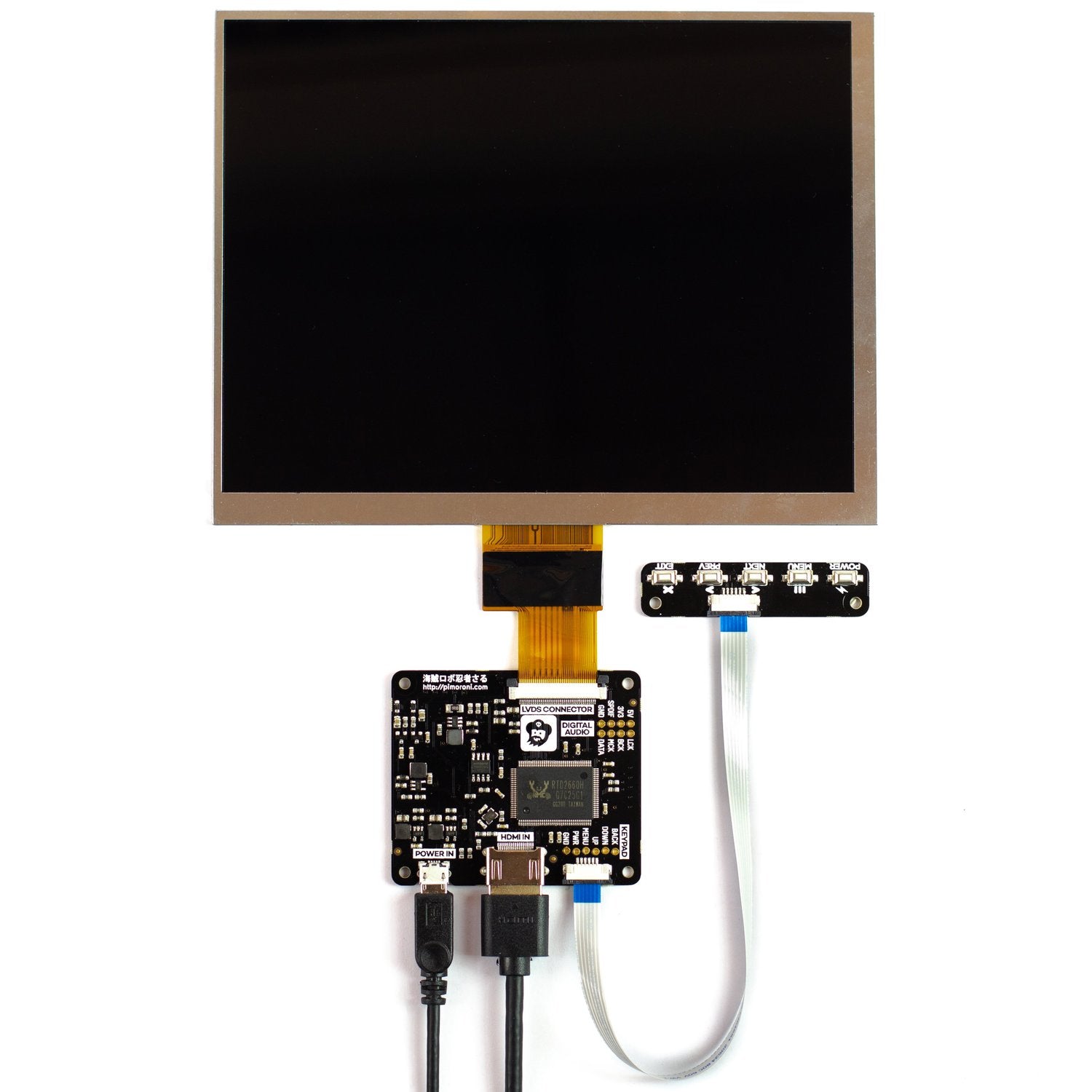 HDMI 8 LCD Screen Kit (1024x768) | Little Bird Electronics