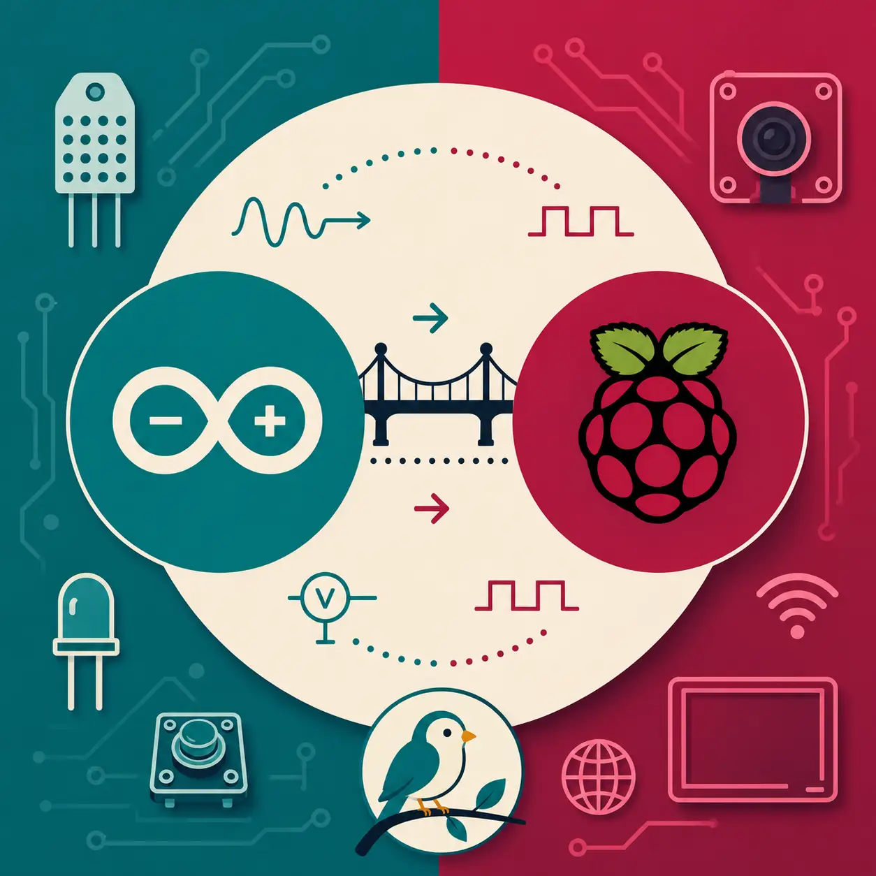 What works with Arduino vs Raspberry Pi (and how to bridge the two)
