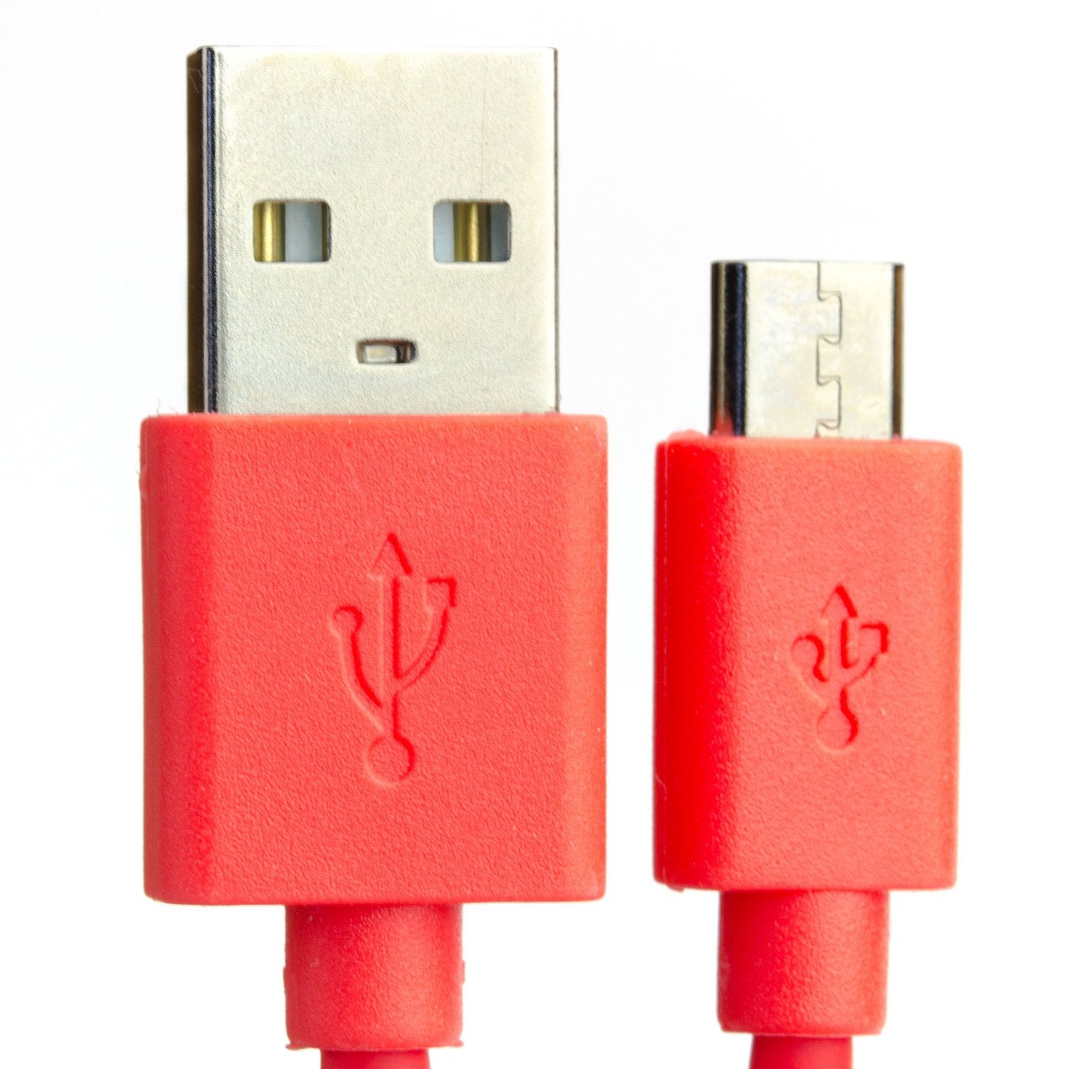 USB A to microB cable - Red - 25cm | Little Bird Electronics