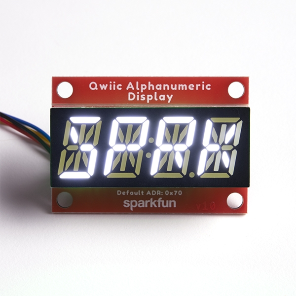 Qwiic Alphanumeric Display - White | Little Bird Electronics