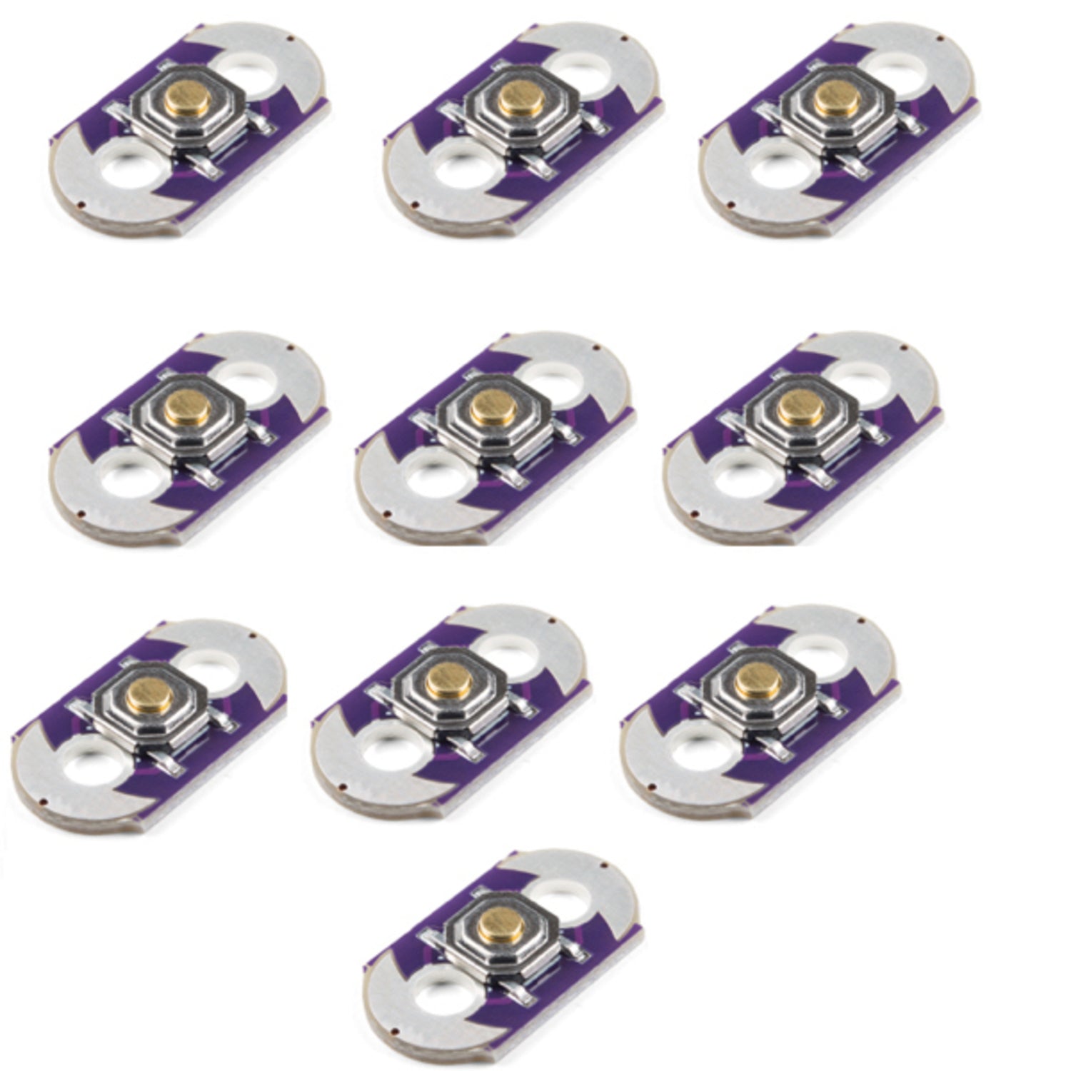 E-Textiles Momentary Push Button - 10 Pack | Little Bird Electronics