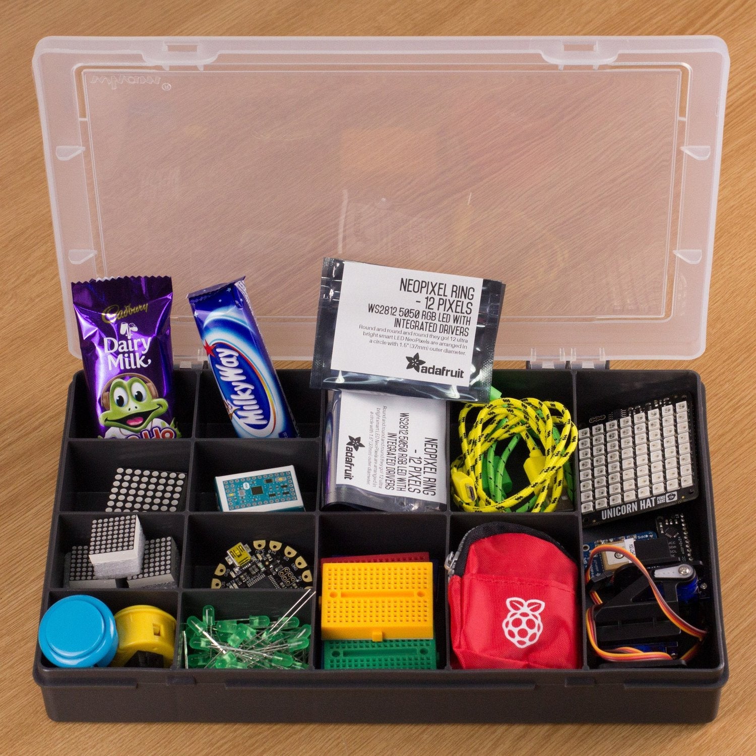 Component Storage Box - 13 Compartment | Little Bird Electronics