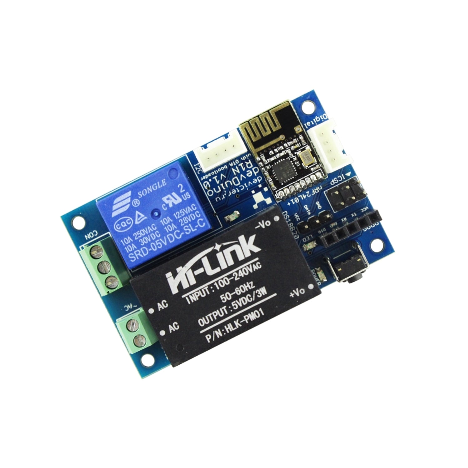 Devicter Relay 1 Node V1.0 (ATmega 328) – with support OTA update ...